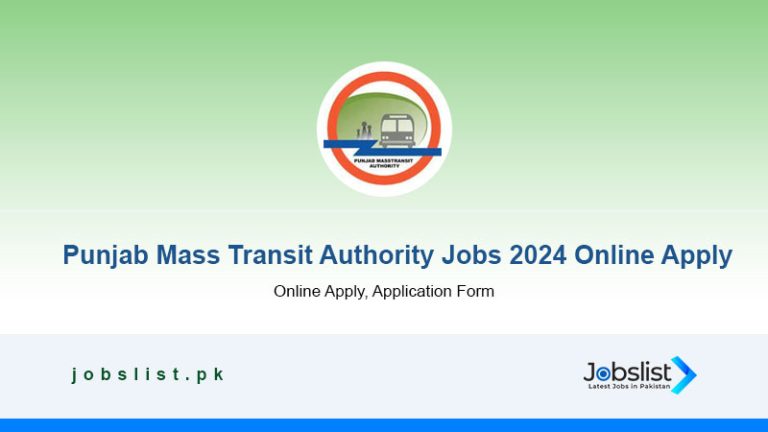 Punjab Mass Transit Authority Jobs 2024 Online Apply