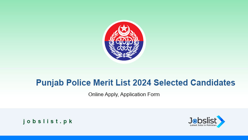 Punjab Police Merit List 2024 Selected Candidates