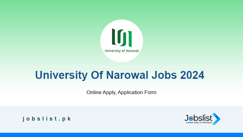 University Of Narowal Jobs 2024 Apply Online